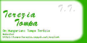 terezia tompa business card