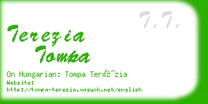 terezia tompa business card